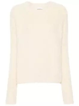 Patrizia Pepe свитер с подвеской-логотипом, белый