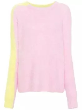 Patrizia Pepe свитер с подвеской-логотипом, розовый