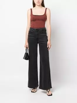 Patrizia Pepe топ без рукавов со вставками, красный