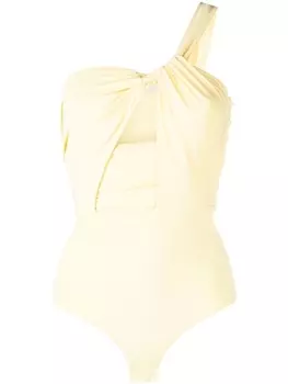 Patrizia Pepe топ на одно плечо, желтый