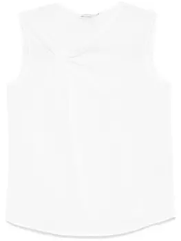 Patrizia Pepe топ с драпировкой, белый