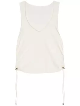 Patrizia Pepe топ со сборками, белый