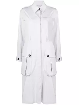 Patrizia Pepe тренч длины миди, фиолетовый