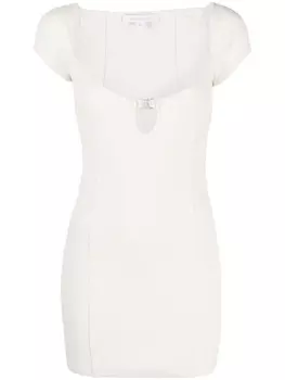 Patrizia Pepe трикотажное платье мини, нейтральный цвет