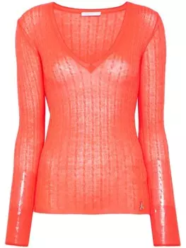 Patrizia Pepe трикотажный топ, оранжевый