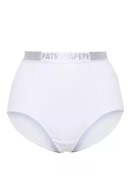 Patrizia Pepe трусы-брифы с логотипом, белый