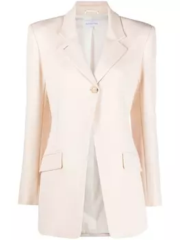 Patrizia Pepe твиловый блейзер с пряжкой Fly, нейтральный цвет