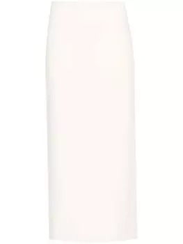Patrizia Pepe юбка-карандаш с подвеской-логотипом, белый