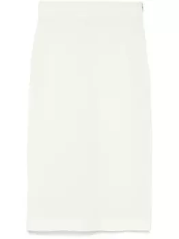 Patrizia Pepe юбка миди из органзы, зеленый