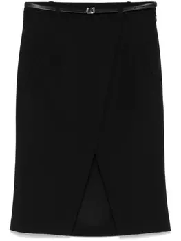 Patrizia Pepe юбка мини с поясом, черный