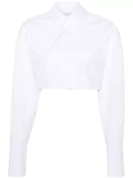 Patrizia Pepe укороченная рубашка, белый