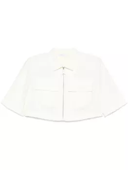 Patrizia Pepe укороченная рубашка, белый