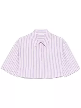 Patrizia Pepe укороченная рубашка, фиолетовый