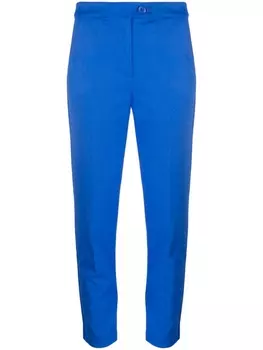 Patrizia Pepe укороченные брюки Flannel Cigarette, синий