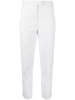 Patrizia Pepe укороченные зауженные брюки, серый