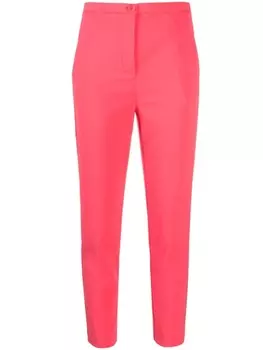 Patrizia Pepe узкие брюки средней посадки, розовый