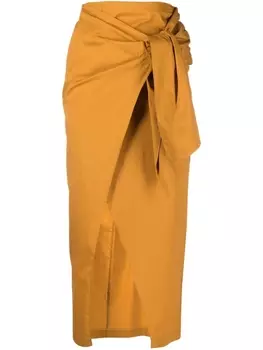 Patrizia Pepe wrap waist skirt, оранжевый