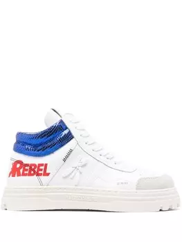 Patrizia Pepe высокие кроссовки, белый