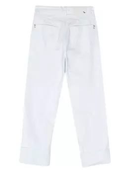 Patrizia Pepe зауженные джинсы с завышенной талией, белый