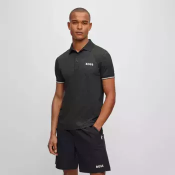 Patteo MB Hugo Boss мужская рубашка поло, чёрный