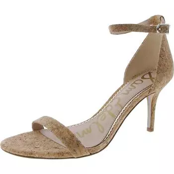 Patti женские туфли на каблуках с ремешком на щиколотке Sam Edelman, цвет natural cork