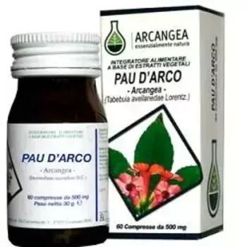 Pau d'Arco, 500 мг, добавка для иммунной системы, 60 капсул Arcangea