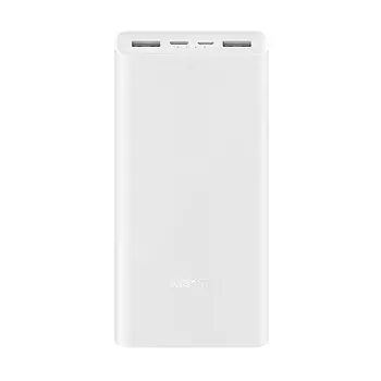 Пауэр банк Xiaomi Mi Power Bank PB2022ZM, 20000 мА*ч, белый