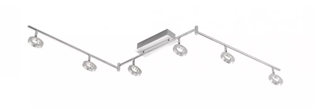 Paul Neuhaus 6787-96 Sileda Светодиодный потолочный точечный светильник 6-ламповый алюминий матовый, серебро