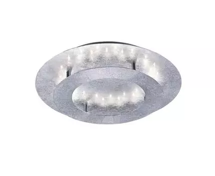 Paul Neuhaus Nevis Светодиодный потолочный светильник из металла серебристого цвета, 400 мм, серебро