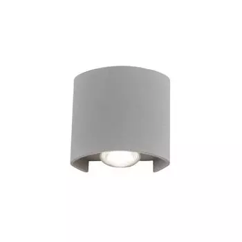 Paul Neuhaus Светодиодный настенный светильник для наружного освещения CARLO, излучающий свет вверх и вниз, серебристый для наружного и внутреннего освещения 9486-21, серебро