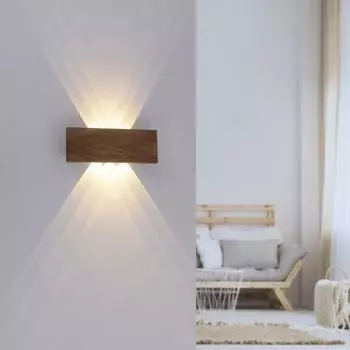 Paul Neuhaus Светодиодный настенный светильник Palma в естественной темноте 2x3,25Вт 500лм, коричневый