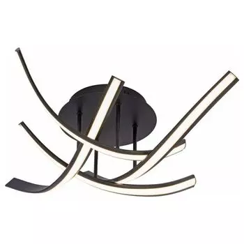 Paul Neuhaus Светодиодный потолочный светильник Linda из металла цвета ржавчины, 4 лампы, коричневый