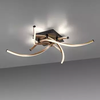 Paul Neuhaus Светодиодный потолочный светильник Polina черный 4x 6,77Вт 4220лм