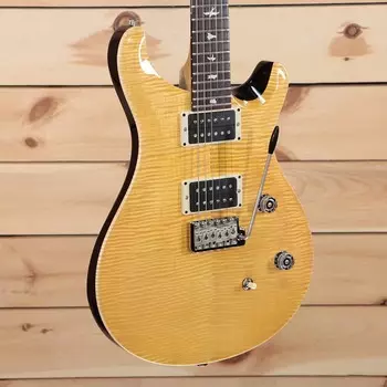Paul Reed Smith CE 24 Custom Color — Vintage Yellow с черной задней панелью — 22 0355044 — PLEK'd PRS