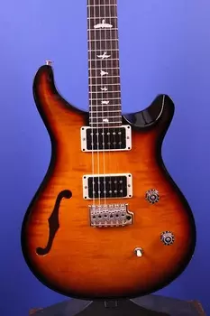 Paul Reed Smith PRS CE24 Semi-Hollow Custom Color Tri-Color Burst с черным горлышком 0347676