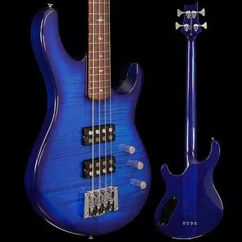 Paul Reed Smith PRS SE Kingfisher Bass, синяя обертка вокруг взрыва 9 фунтов 6,3 унции Paul Reed Smith SE Kingfisher Bass, Blue Wrap Around Burst
