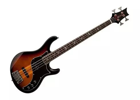 Paul Reed Smith SE Kestral Bass Hollow Body Acoustic-Electric Guitar Ebony/Tri-Color Sunburst - 100473 PRS 100473:TC