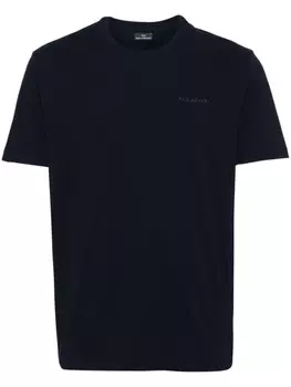 Paul & Shark футболка из хлопка с вышитым логотипом, синий