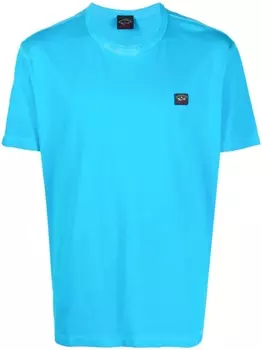 Paul & Shark футболка с нашивкой-логотипом, синий