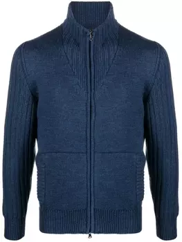 Paul & Shark кардиган на молнии с высоким воротником, синий