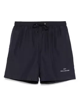 Paul & Shark плавки-шорты с логотипом, синий