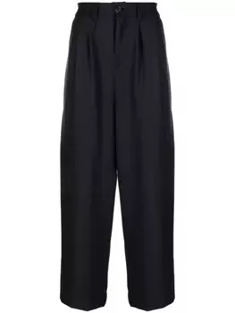 Paul & Shark прямые брюки из смесовой шерсти, синий