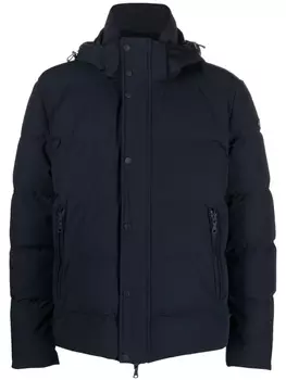 Paul & Shark пуховик с капюшоном, синий