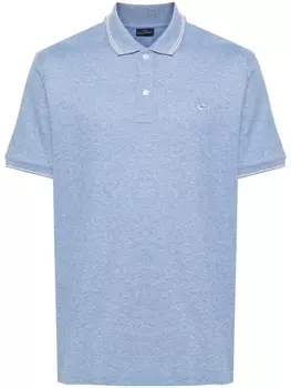 Paul & Shark рубашка поло с нашивкой-логотипом, синий