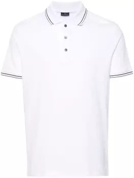 Paul & Shark рубашка поло с нашивкой-логотипом, белый
