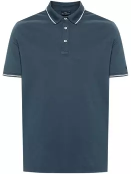 Paul & Shark рубашка поло с нашивкой-логотипом, синий