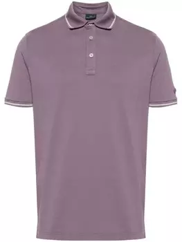 Paul & Shark рубашка поло с нашивкой-логотипом, фиолетовый