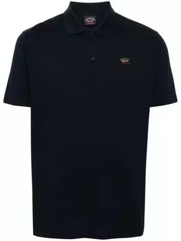 Paul & Shark рубашка поло с нашивкой-логотипом, синий