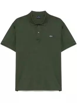 Paul & Shark рубашка поло с нашивкой-логотипом, зеленый