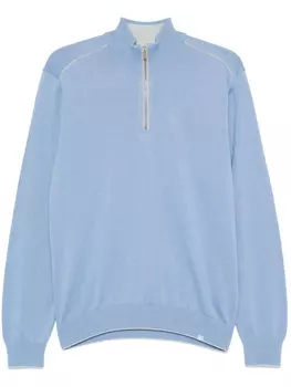 Paul & Shark рубашка поло с воротником на молнии, синий